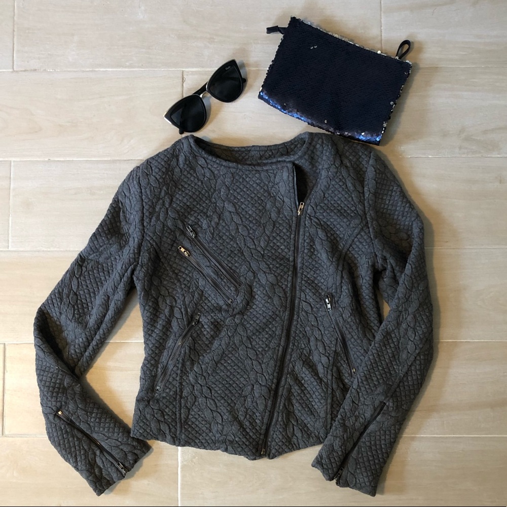 Quilted Moto Jacket